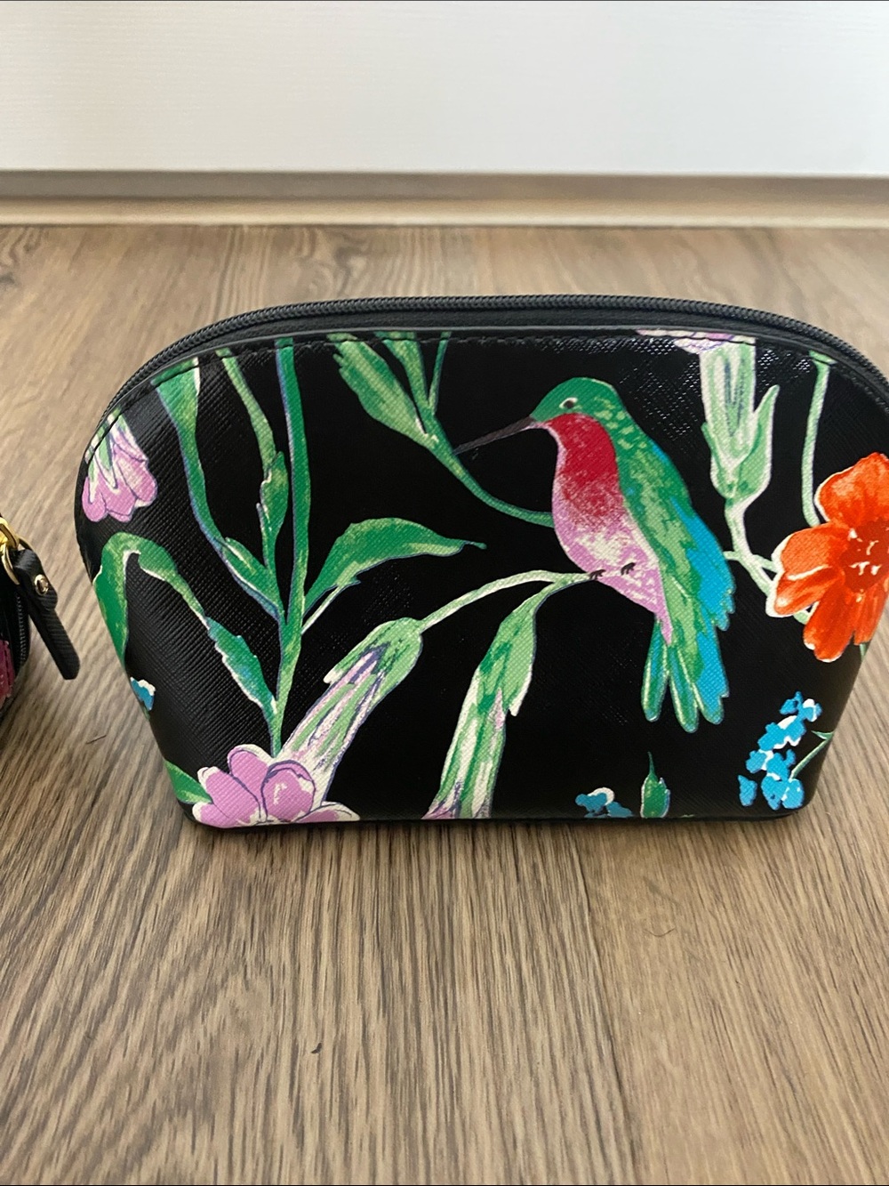 kate spade Floral Hummingbird Cosmetic Bag Duo Tropical Chic - Picture 7 of 16